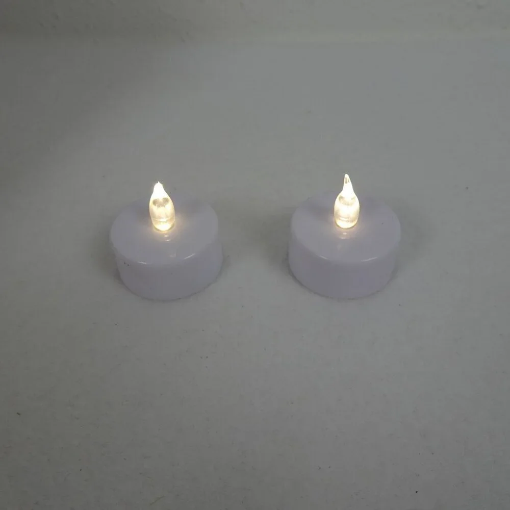 80 Pack Flameless Candles Tea Lights Flickering White Base